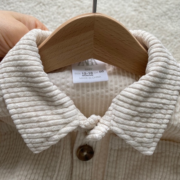 Zara Baby Off White Overshirt 12-18months - Picture 3 of 5